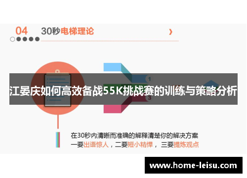江晏庆如何高效备战55K挑战赛的训练与策略分析
