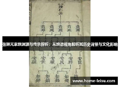 张琳芃家族渊源与传承探析：从族谱视角解析其历史背景与文化影响